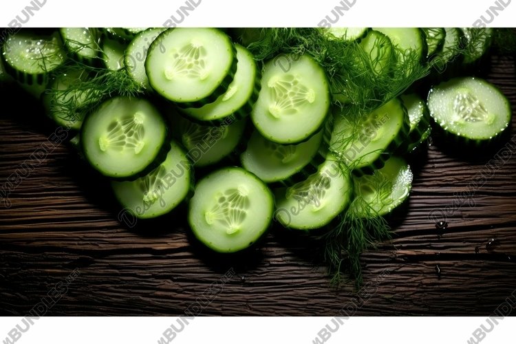 up chopped cucumber background example image 1