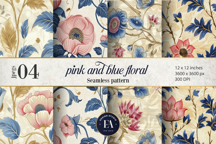 Blue Flowers Clipart Image 20