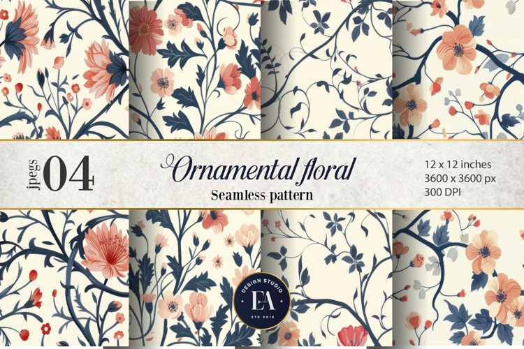 Floral Seamless Pattern Image 7