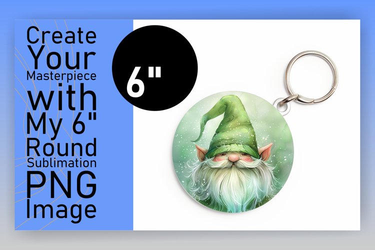 Enchanted Escapade: Gnome Circle Design Sublimation PNG