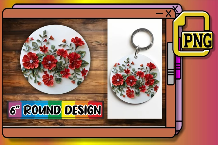 Colorful 3D Blossom Sublimation