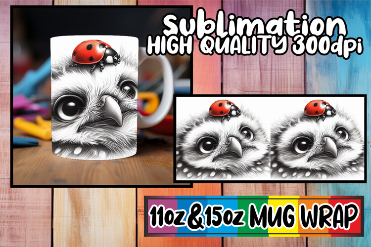 Unique memories 11oz 15oz sublimation wrap, Cute Animals example image 1