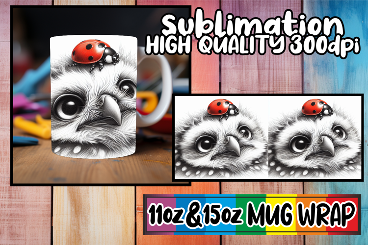 Unique memories 11oz 15oz sublimation wrap, Cute Animals