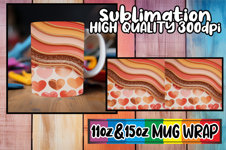 Captivating colors sublimation wrap, Pattern
