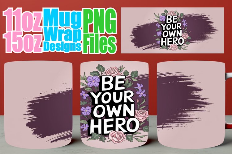 Radiant smiles 11oz 15oz mug wrap, Quote example image 1