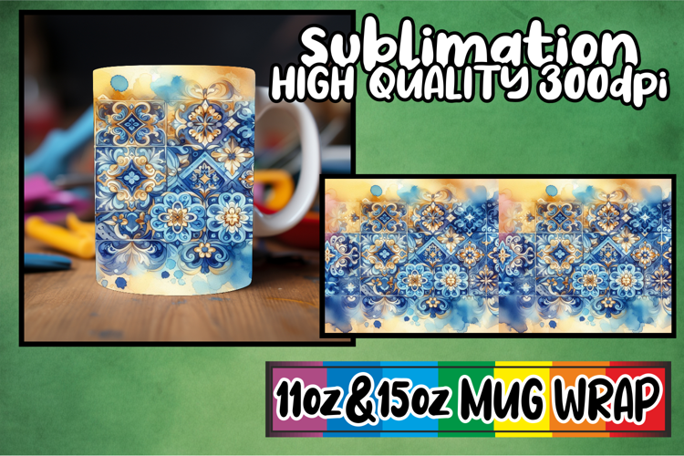 Radiant evenings sublimation print wrap, Watercolor Pattern