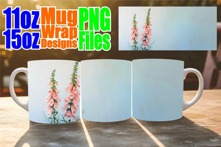 Whimsical Blossom Mug: Sublimation Bliss 11oz