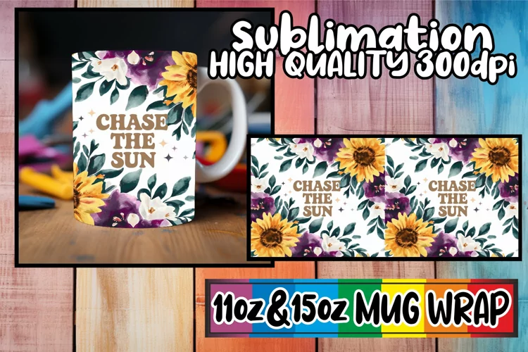 Joyful evenings 11oz 15oz sublimation wrap, Flower Quote