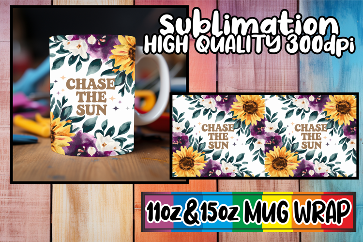 Refreshing days sublimation print wrap, Flower Quote