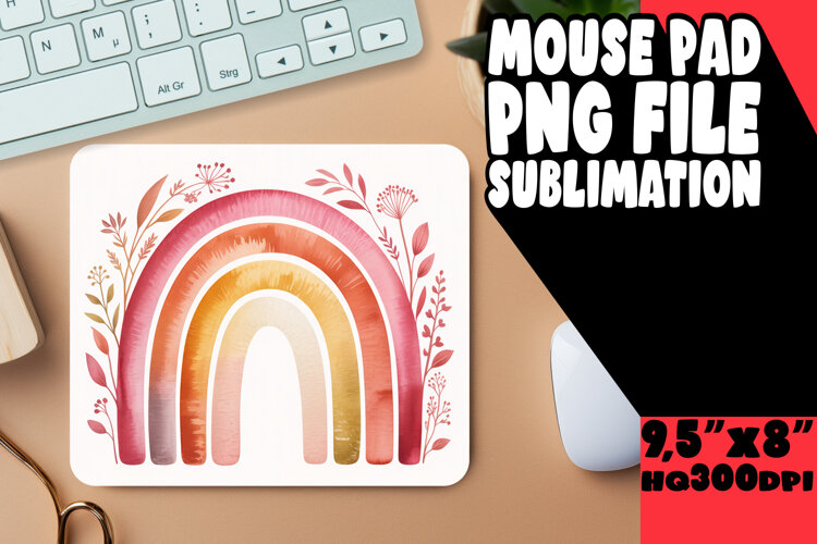 Cozy MOUSE MAT Creative Sublimation, Flowers example image 1
