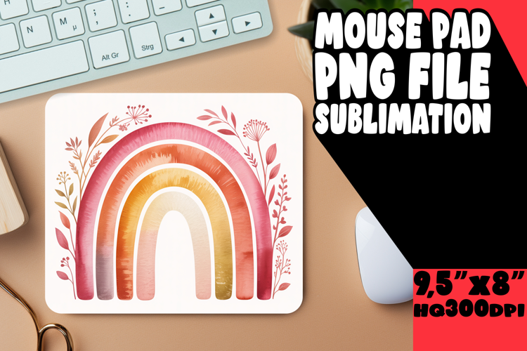 Cozy MOUSE MAT Creative Sublimation, Flowers