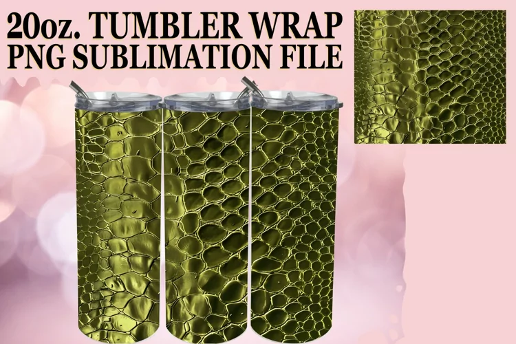 Textured Patterned Tumbler Sublimation