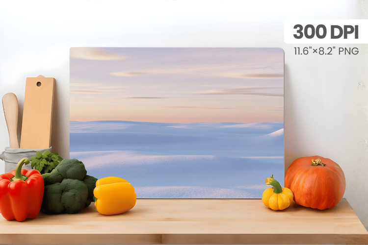 Winter Christmas Wonderland Cutting Board PNG Sublimation