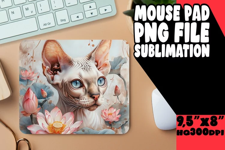 Grinning Cat Sublimation Mousepad