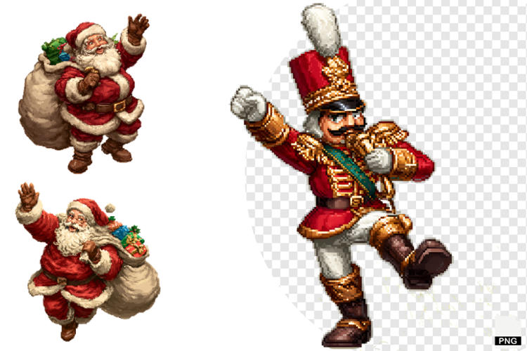 Pixel Art Christmas Clipart