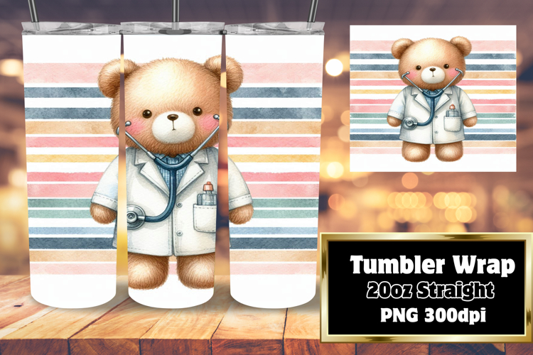 Amazing 20oz Tumbler Wrap Download , Teddy Bear