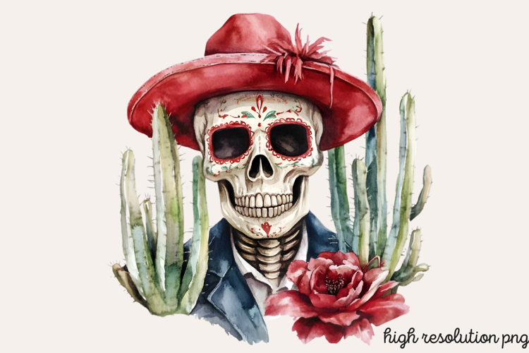 Da de Los Muertos Sublimation PNG