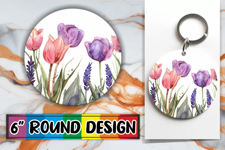 Blossom Bonanza Design Circle - Sublimation Joy Round