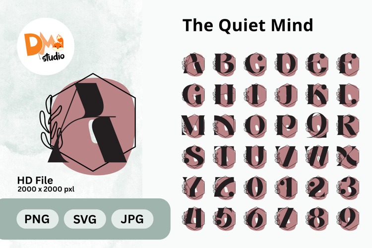The Quiet Mind Monogram