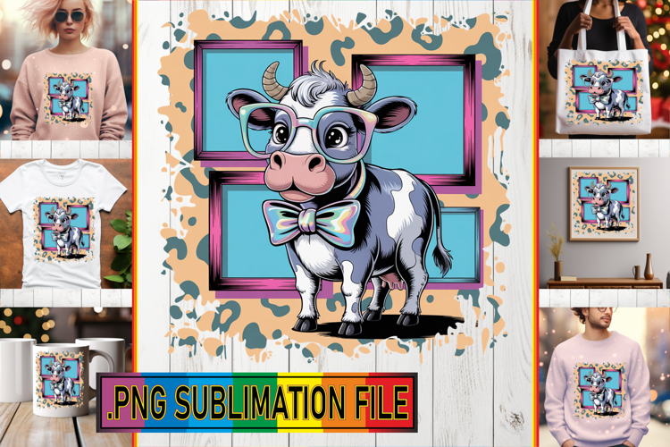Cow Sublimation Designs Image 8