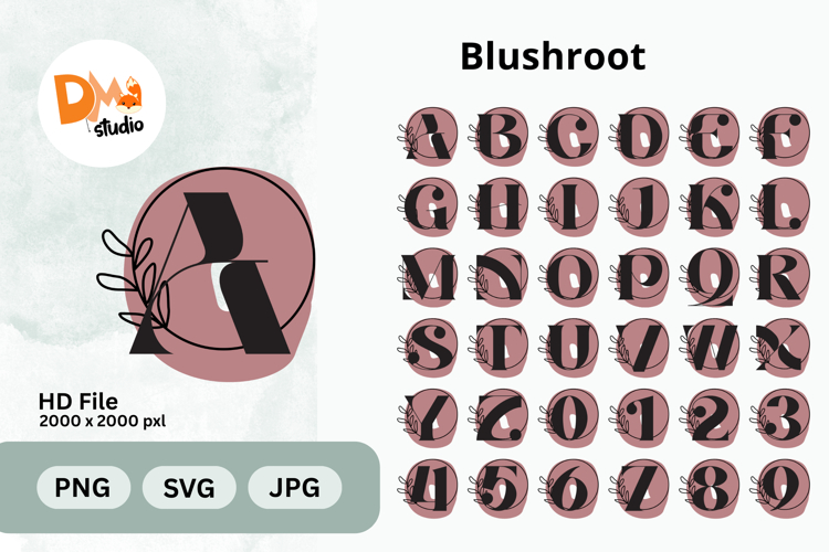 Blushroot Monogram