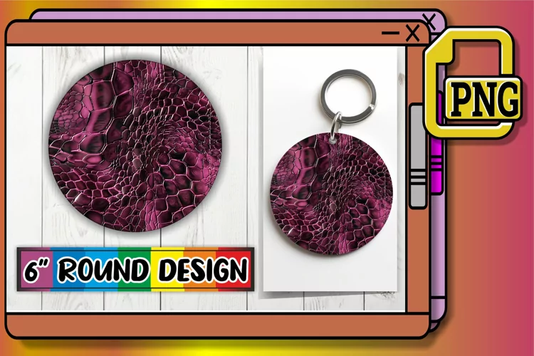 Puff Patterned Round 3D Circle