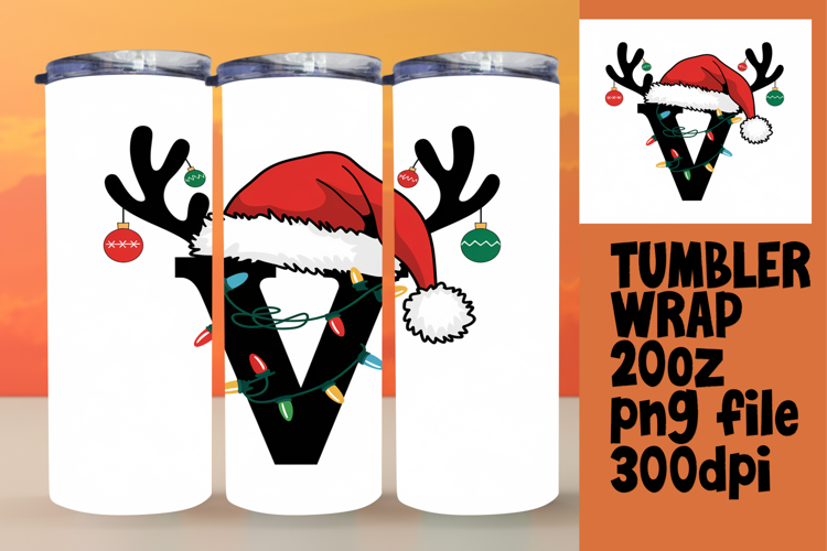 20oz Customizable Tumbler Design , Christmas