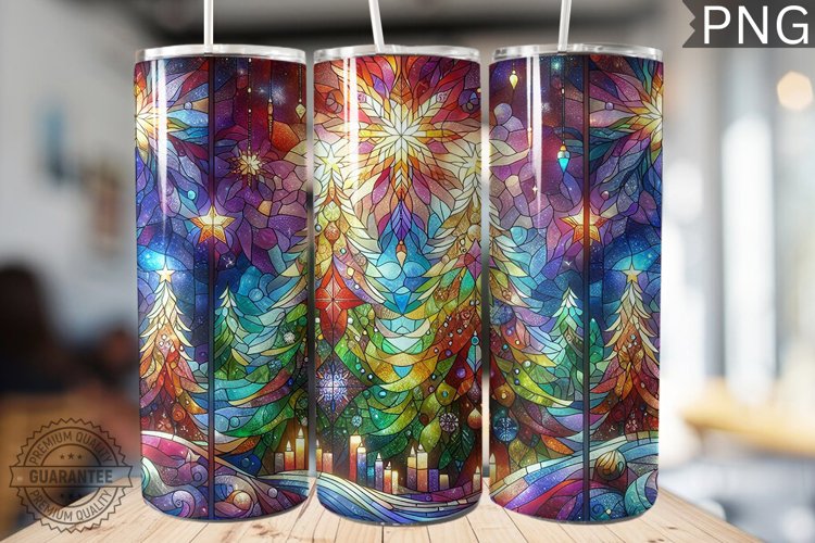 Christmas Tree Tumbler Wrap Design |High Quality 300 Dpi