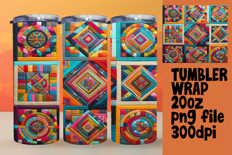 EXCLUSIVE 20oz Tumbler Design , Patchwork