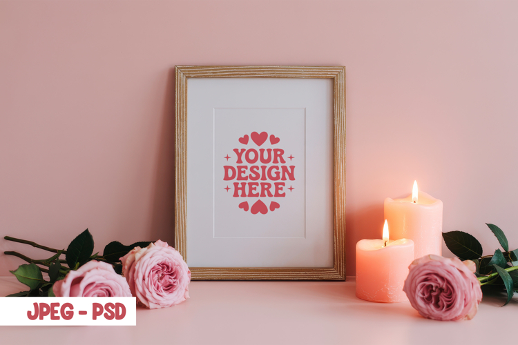 Valentine Minimal Mug PSD JPEG Mockup