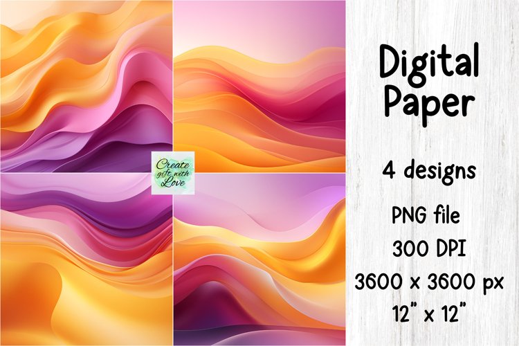 Abstract Digital Paper | PNG Background | Wall | Tumbler example image 1