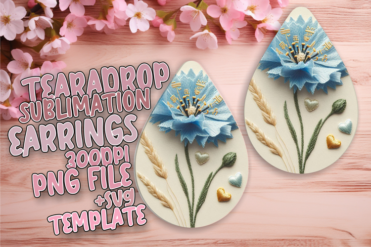 Cute Teardrop Design for Crafting , 3D Flower