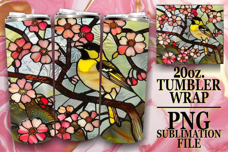 Serene Stained Glass Tumbler Impressions