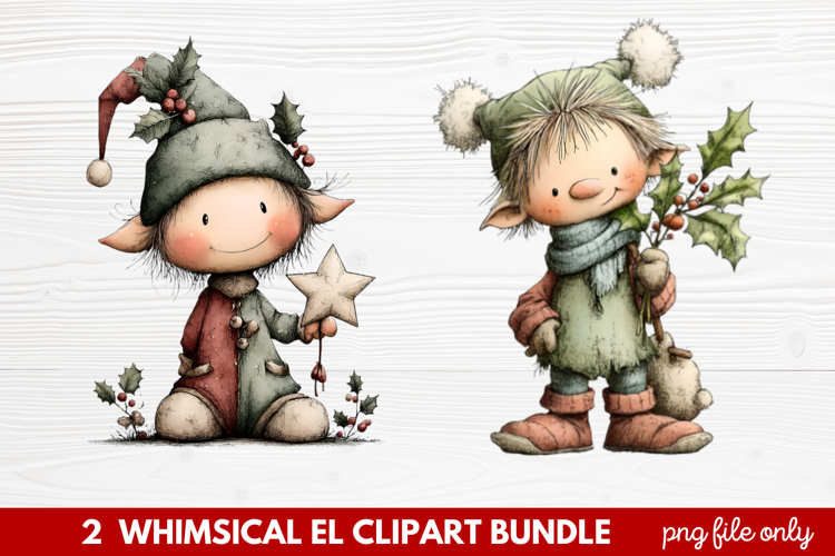 Cute Elf Clipart Image 9