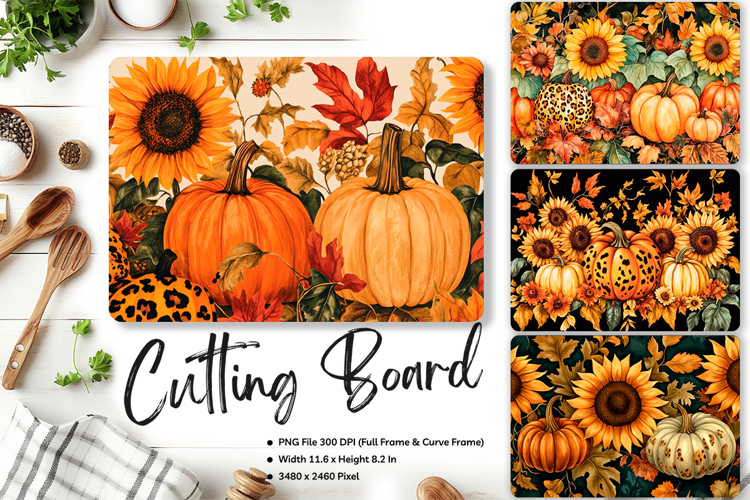 Sunflower Cutting Board Kitchen Chopping Board Sublimation86