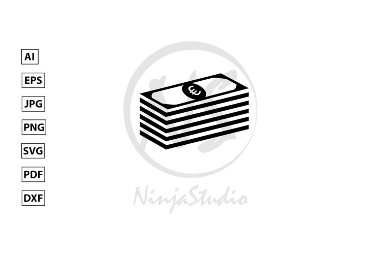 Money Icon In Flat Style Vector example image 1