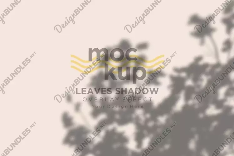 Leaves Shadow Overlay Effect Mockup