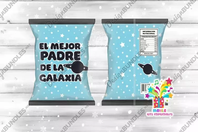 El mejor padre de la galaxia Chip Bag / dia del padre #3