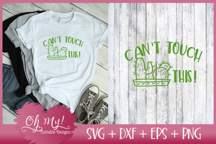 Can't Touch This - SVG DXF EPS PNG Cutting File example image 1