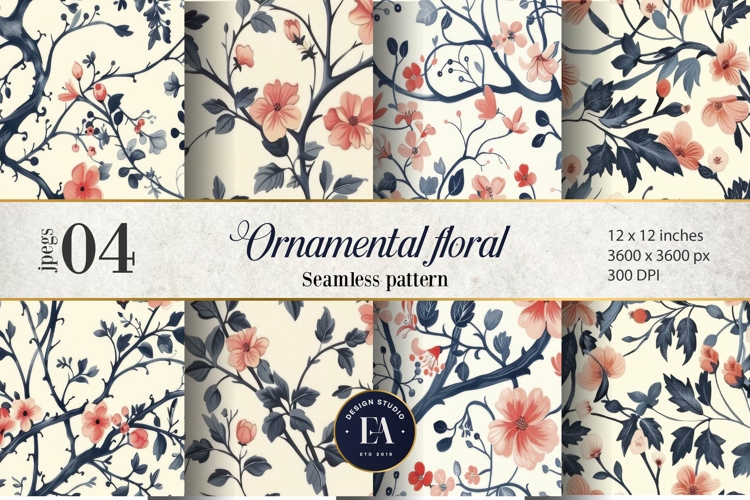 Floral Seamless Pattern Image 6