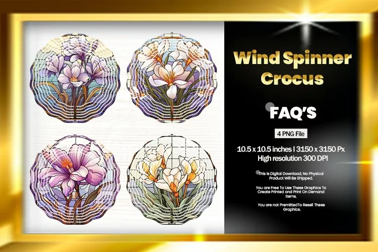 Crocus Wind Spinner Sublimation - 04 Variations