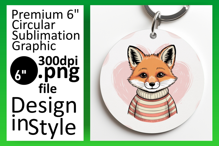 Whimsical Circle PNG Sublimation Design , Valenines Animals
