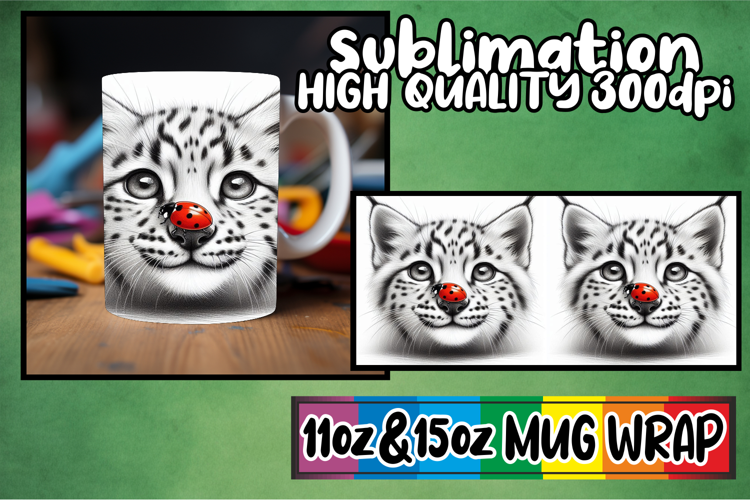 Playful afternoons 11oz 15oz sublimation wrap, Cute Animals