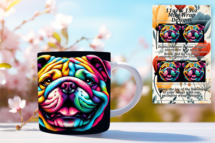 Charming 11oz Mug Wrap Png Template , Dog