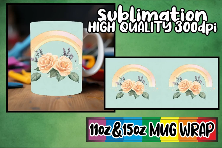 Inviting moments 11oz 15oz mug wrap, Flower