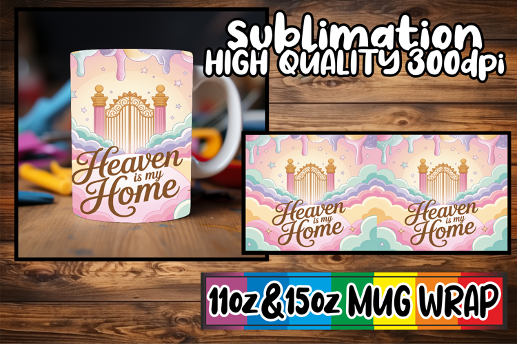 Loving memories sublimation mug wrap, Christian