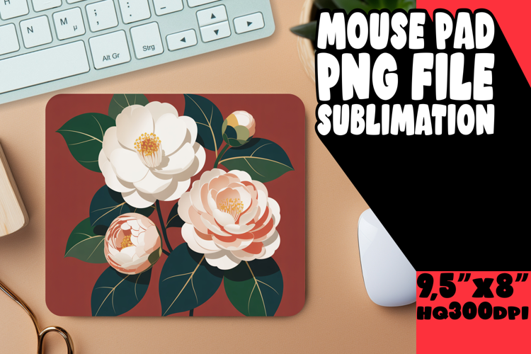 UNIQUE mouse PAD Playful Design, Flowers