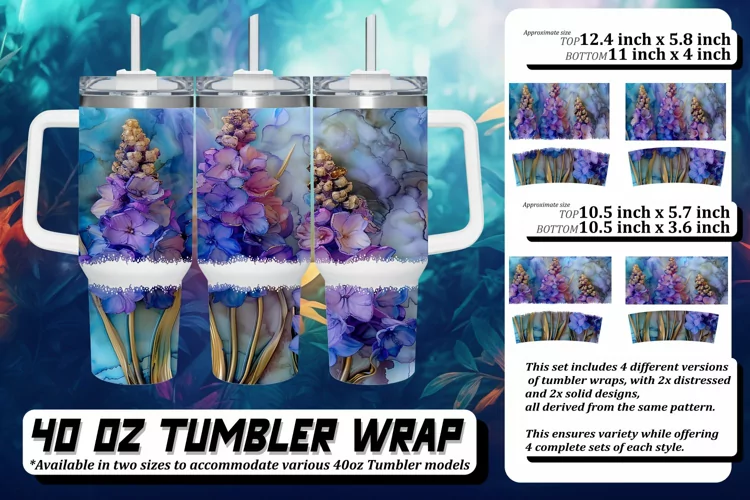 Whimsical Wonders: Pattern Sublimation Bliss 40oz