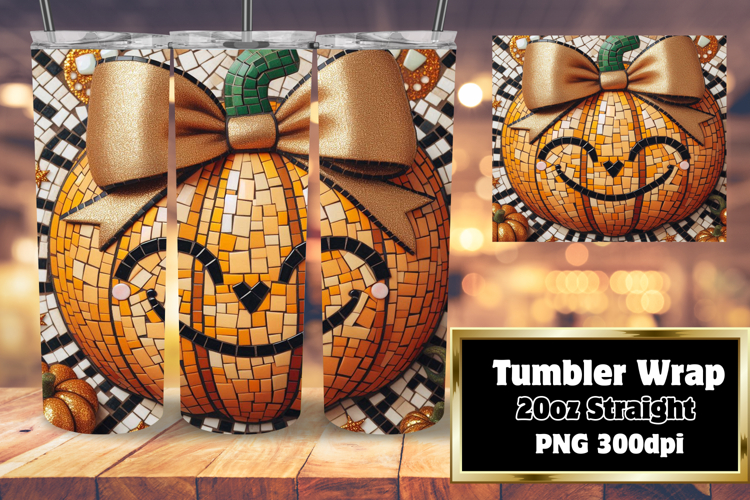 SOPHISTICATED 20oz Tumbler PNG , Cute Pumpkin