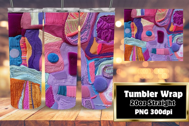 Funky 3D Colorful Tumbler Design example image 1